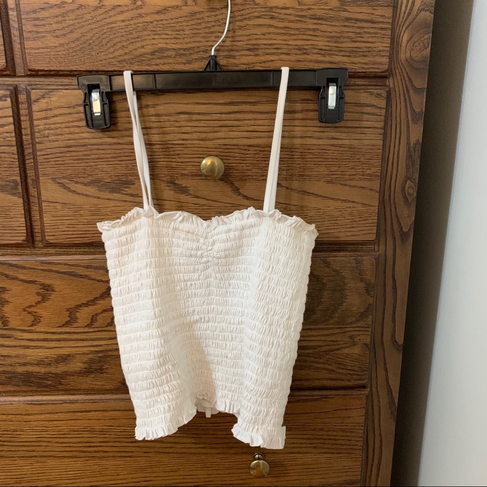 Brandy Melville white crop top